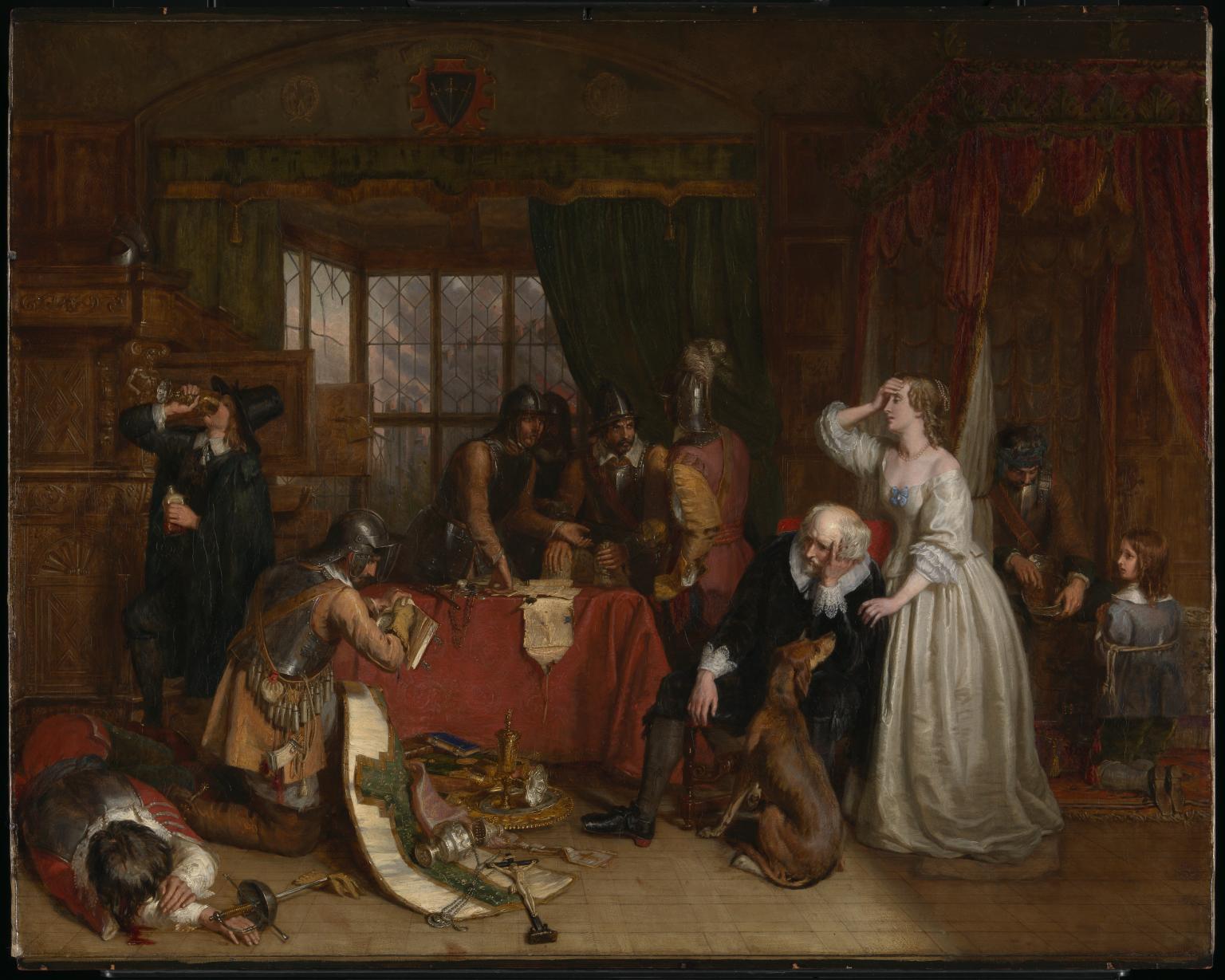 The Plundering of Basing House - Charles Landseer.jpg