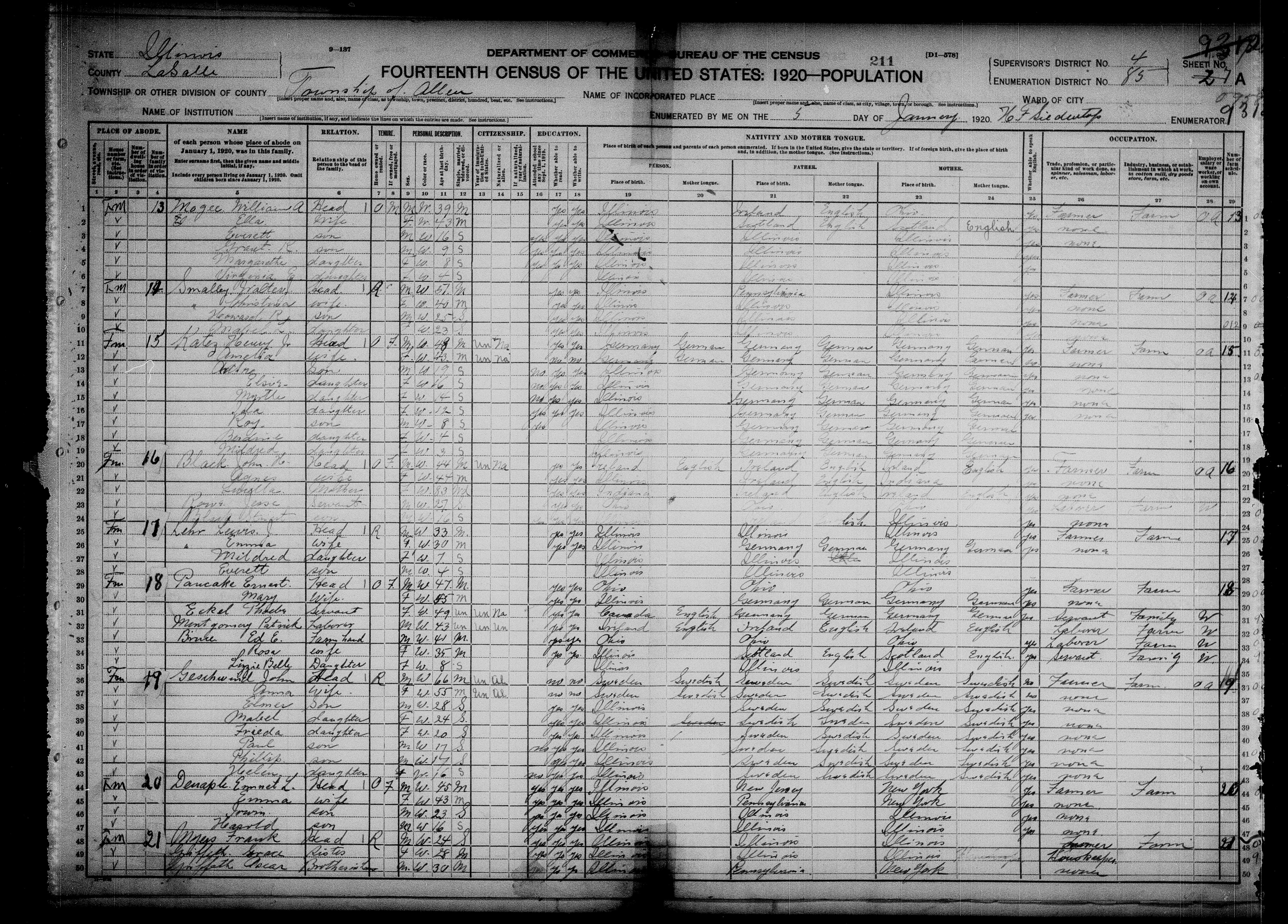 1920 Census