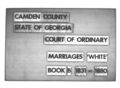Georgia Archives - County Records from Microfilm - Camden County Marriage 'White' Book B, 1831- 1880 - i